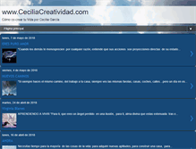 Tablet Screenshot of ceciliacreatividad.com